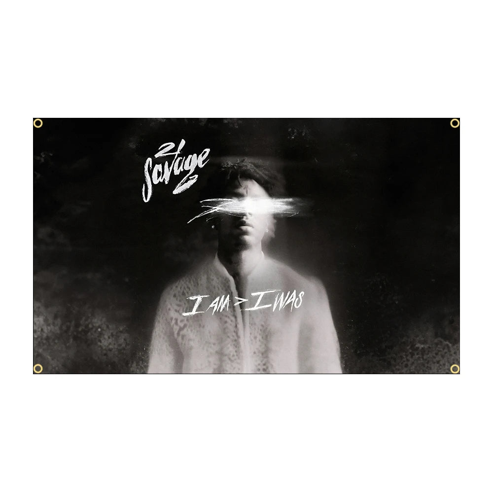 I am>I was wall flag - 3ft x 5ft